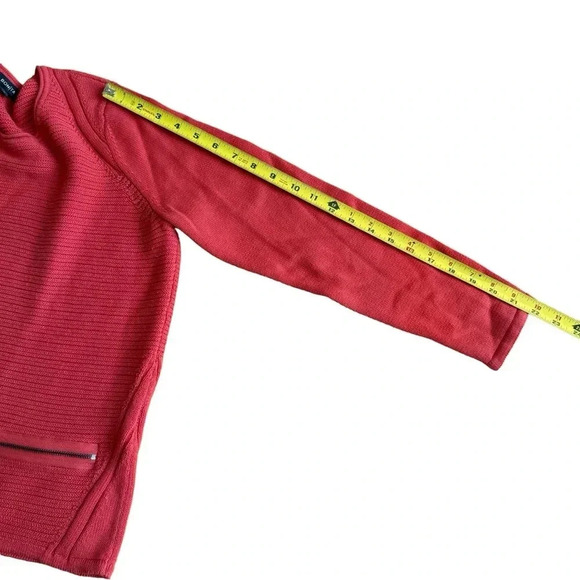 Bonita Red Brick Knit Sweater Pullover Long Sleeve Round Neck M - Picture 5 of 9